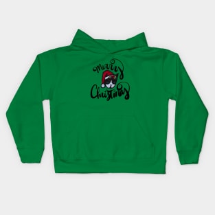 Merry Christmas Cat Kids Hoodie